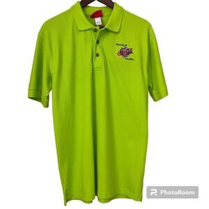 Coca Cola Men’s Atlanta Shirt Polo Short Sleeve Apple Green Size Medium